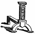andiron - metal supports for logs in a fireplace